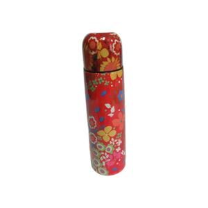 BRIGHTON BEV TO GO! TUMBLER/THERMOS STAINLESS FLORAL MULTI COLOR 17FL OZ EUC